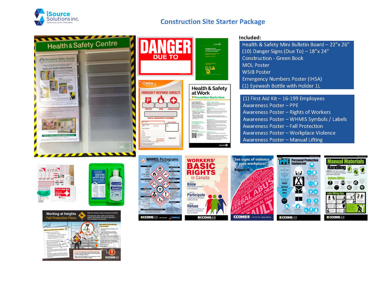 Construction Safety Starter Package iSource Safety Supplies