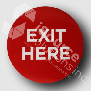 Exit Here Decal (8x8)