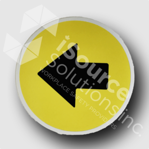 Yellow Directional Arrow Decal (8x8)