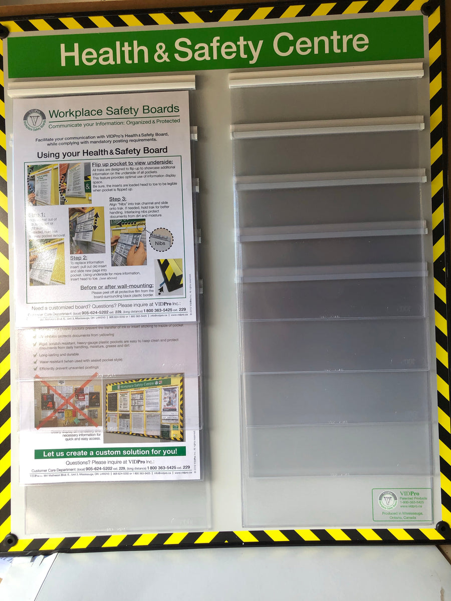 Workplace Safety Info Mini Board - W 22” x L 26” - Includes Green Book ...